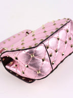 Valentino Electric Pink  Rockstuds Spike Micro Bag