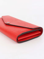 Louis Vuitton Red Epi Long Wallet