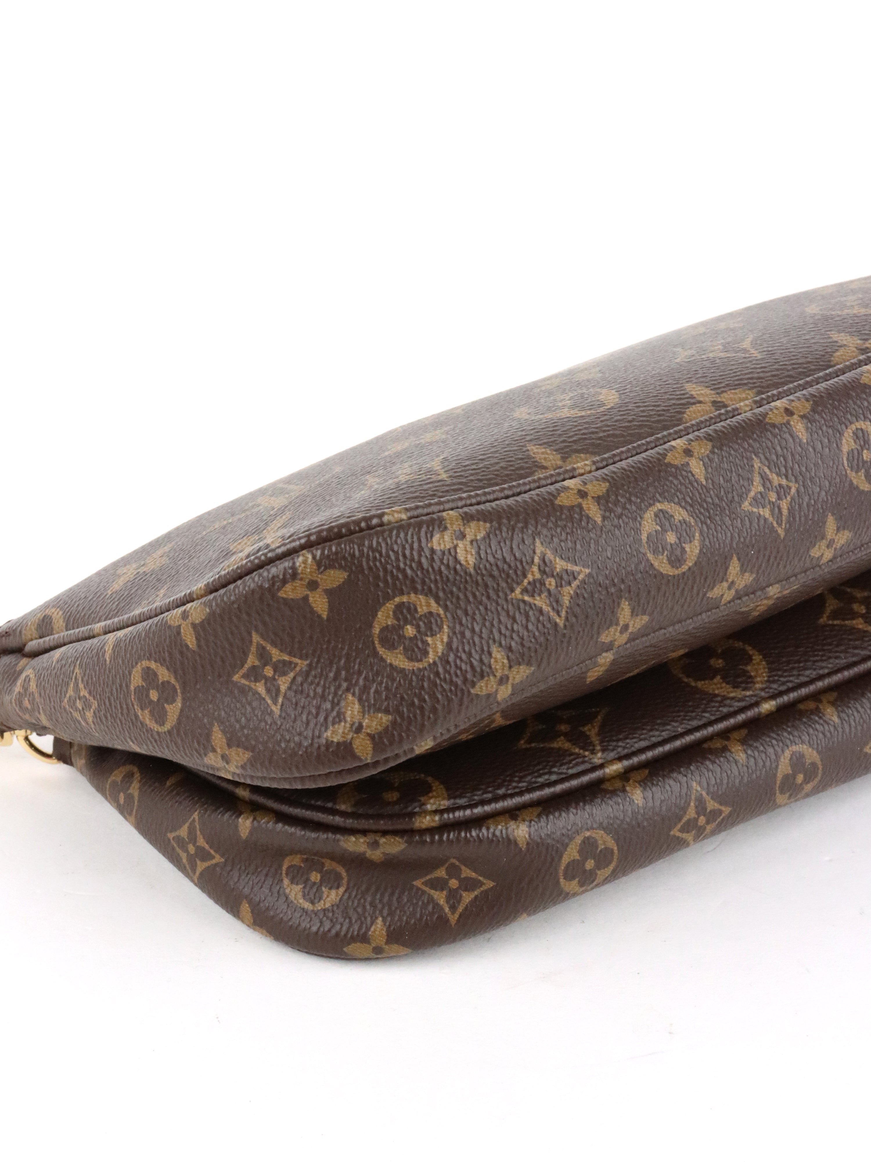 Louis Vuitton Khaki Multi Pochette Monogram Accessoires