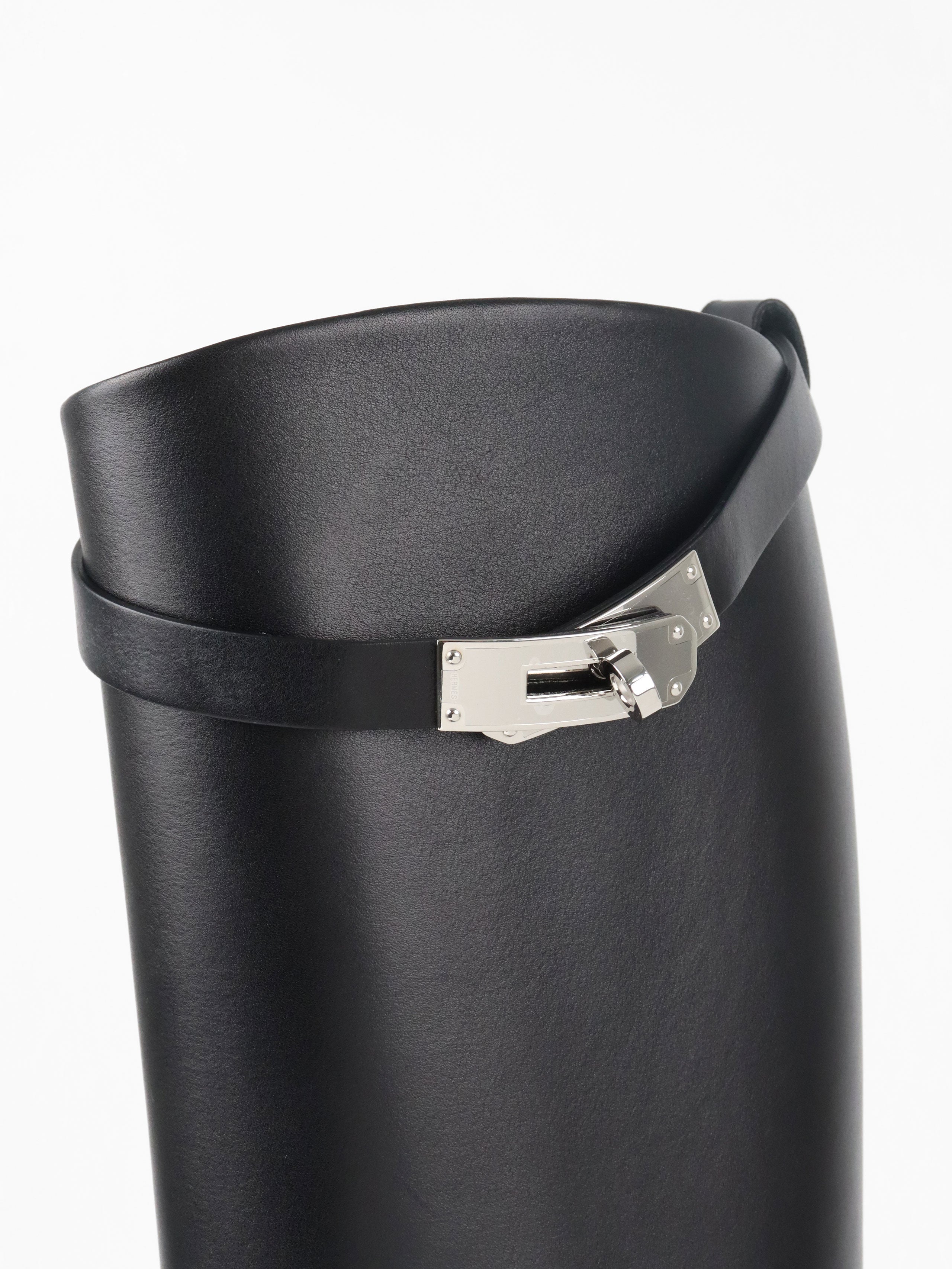 Hermes Noir Jumping Boots size 39 PHW