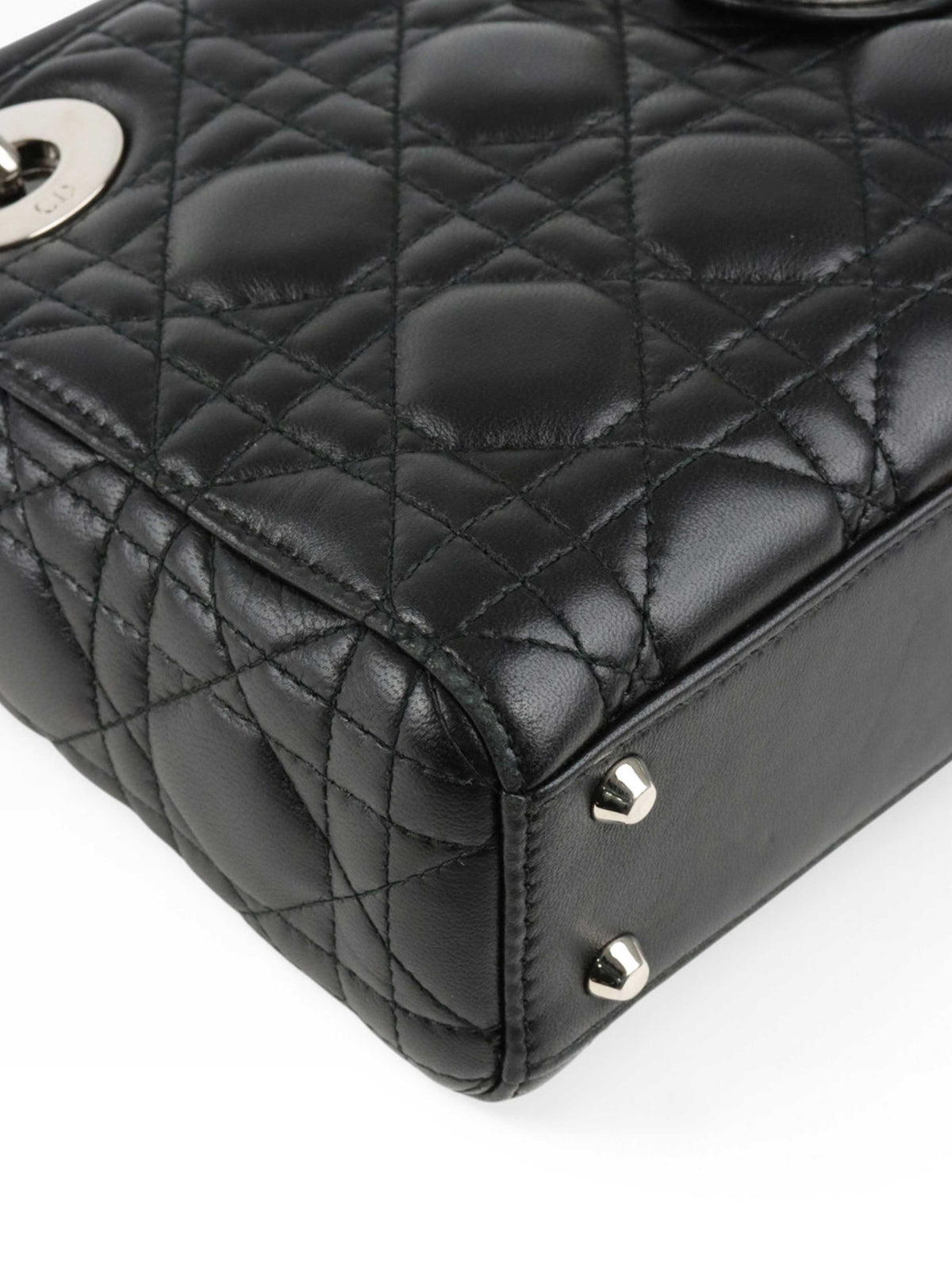 Dior Black Cannage Mini Dior SHW