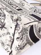 Dior Latte and Black Zodiac Medium Book Tote.