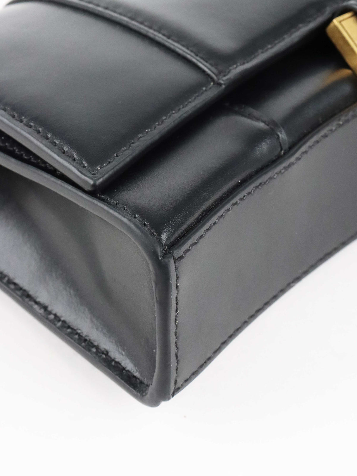 Balenciaga Black Hourglass Wallet On Chain