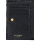 Saint Laurent Black Zipped Leather Wallet