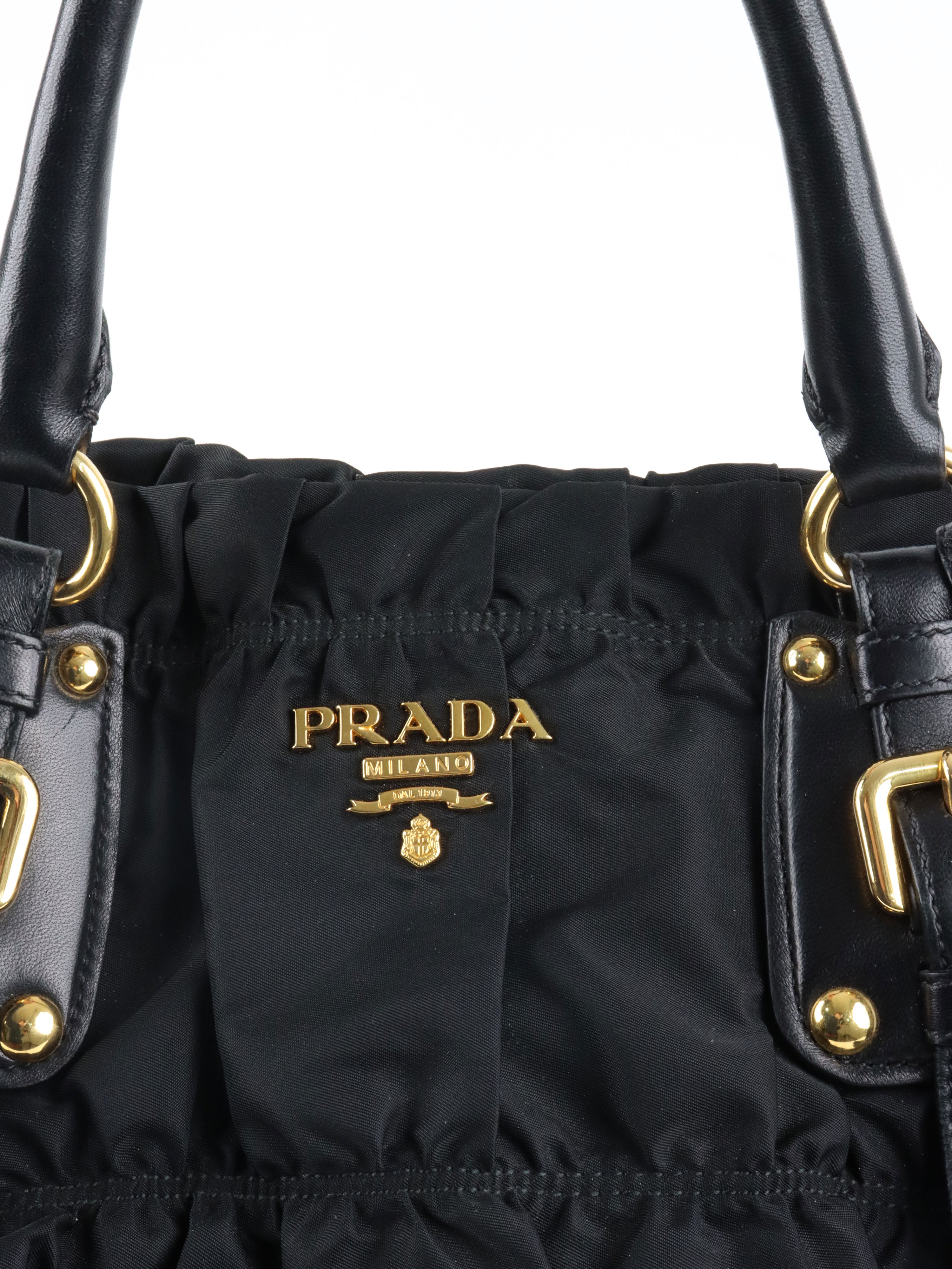 Prada Black Tessuto Gaufre Nylon Bag