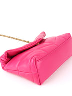 Saint Laurent Bright Pink Toy Puffer Bag