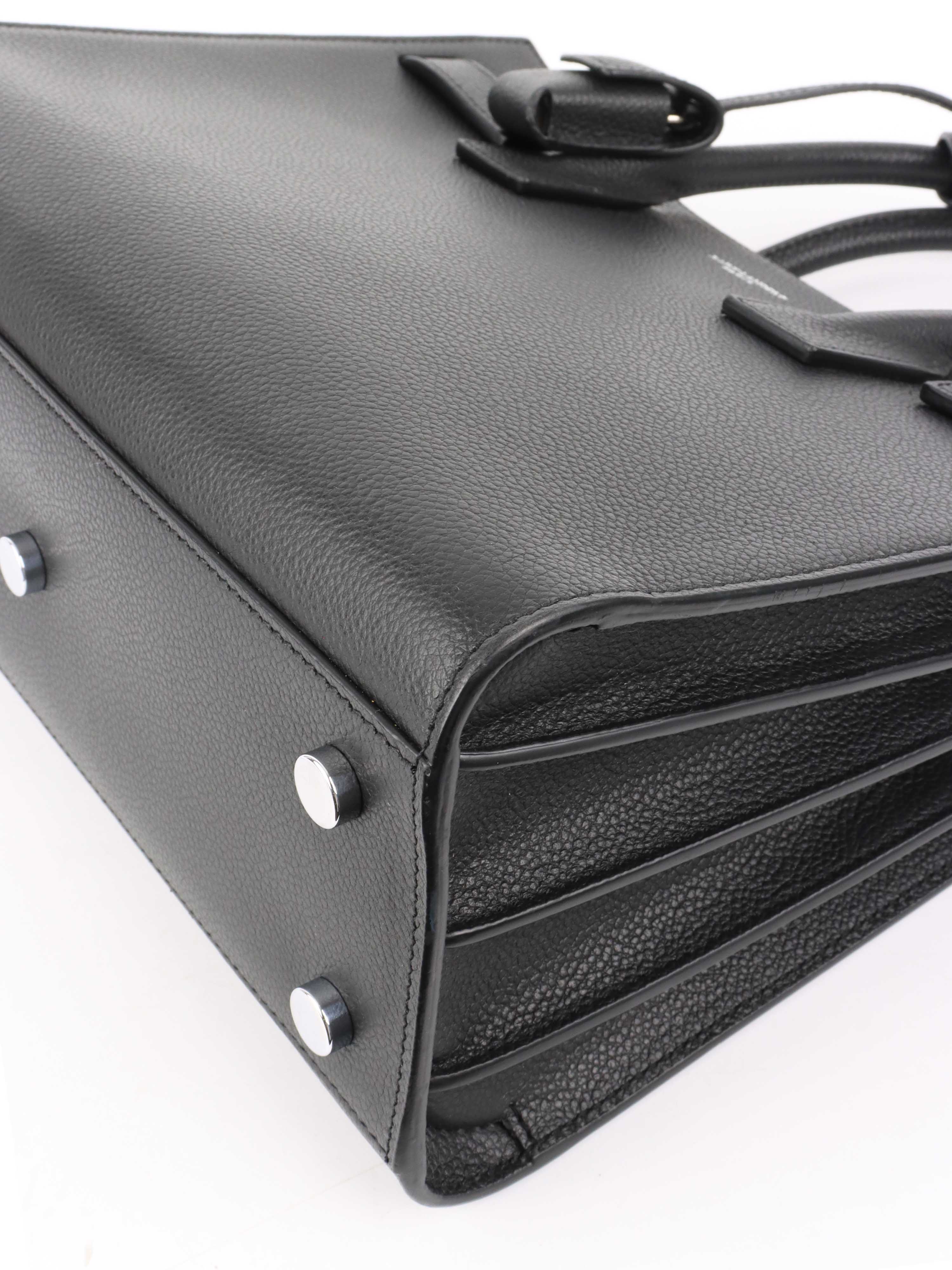 Saint Laurent Black Nano Sac De Jour.