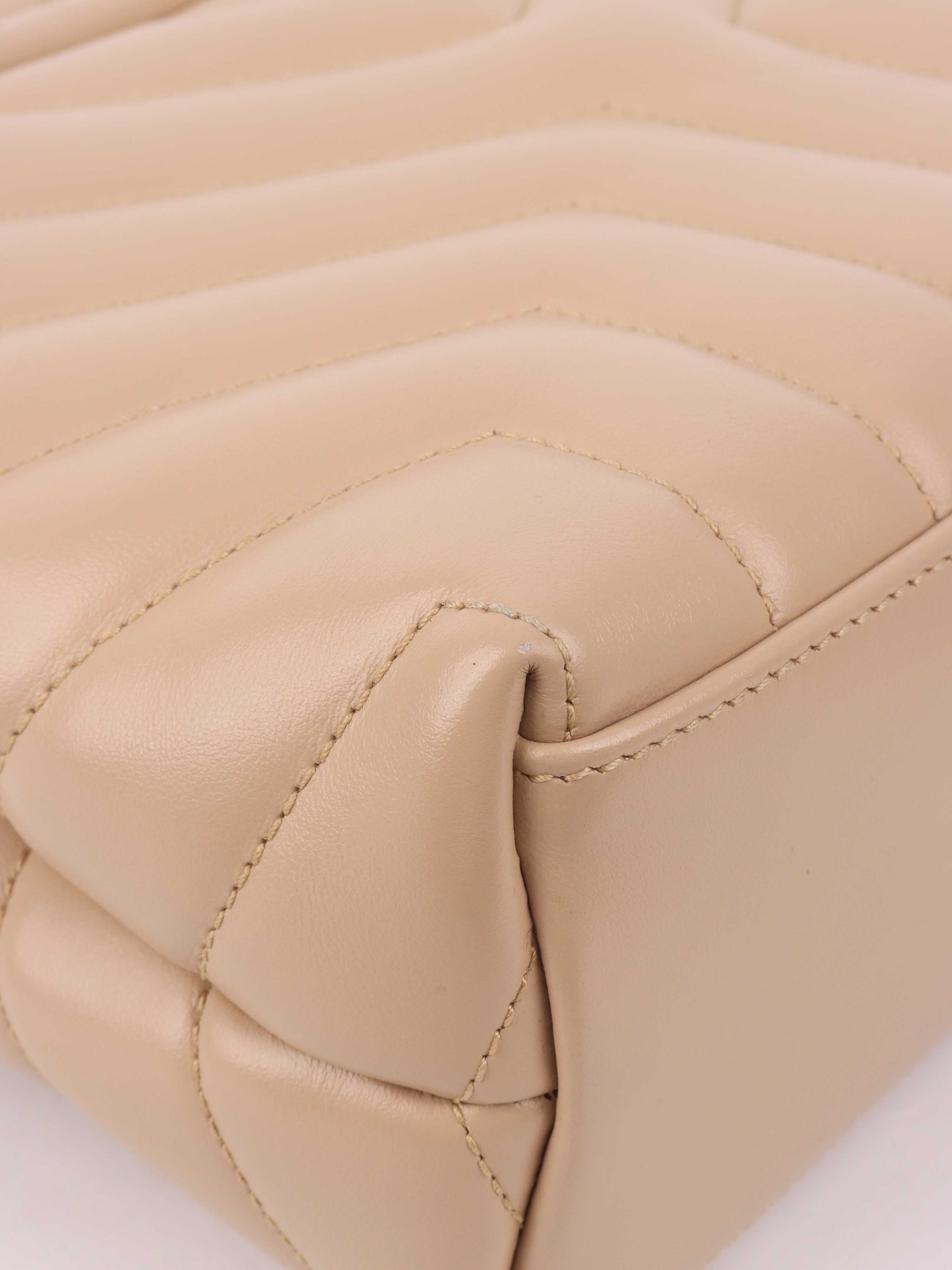 Saint Laurent Small Beige Loulou Bag.