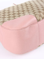 Gucci Large Dusty Pink GG Canvas Bree Hobo bag