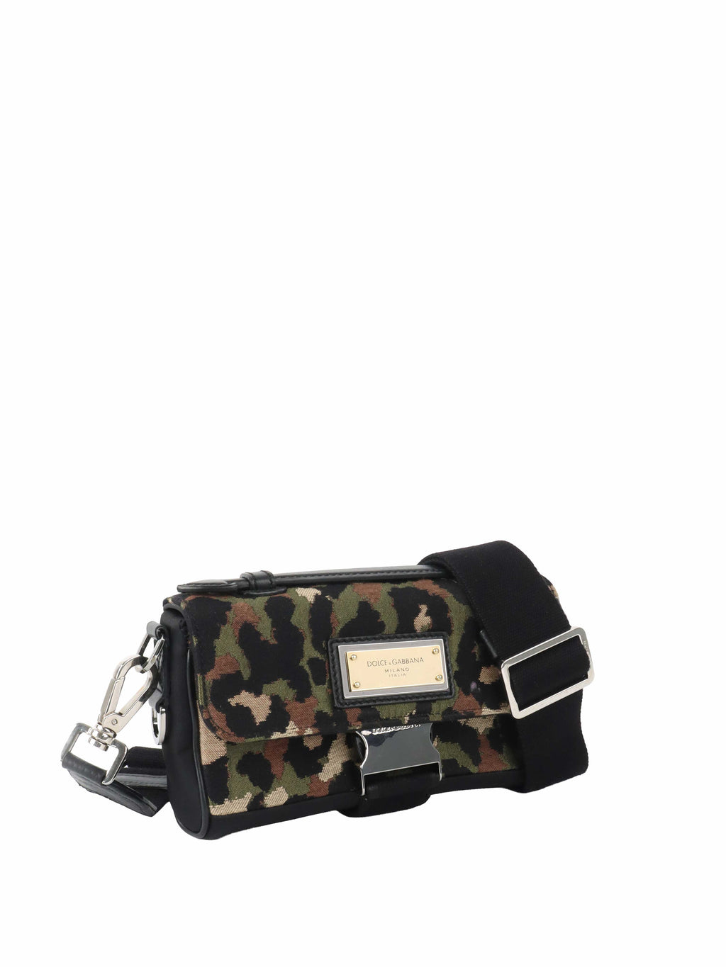 Dolce and Gabbana Leopard Jacquard Crossbody Bag.
