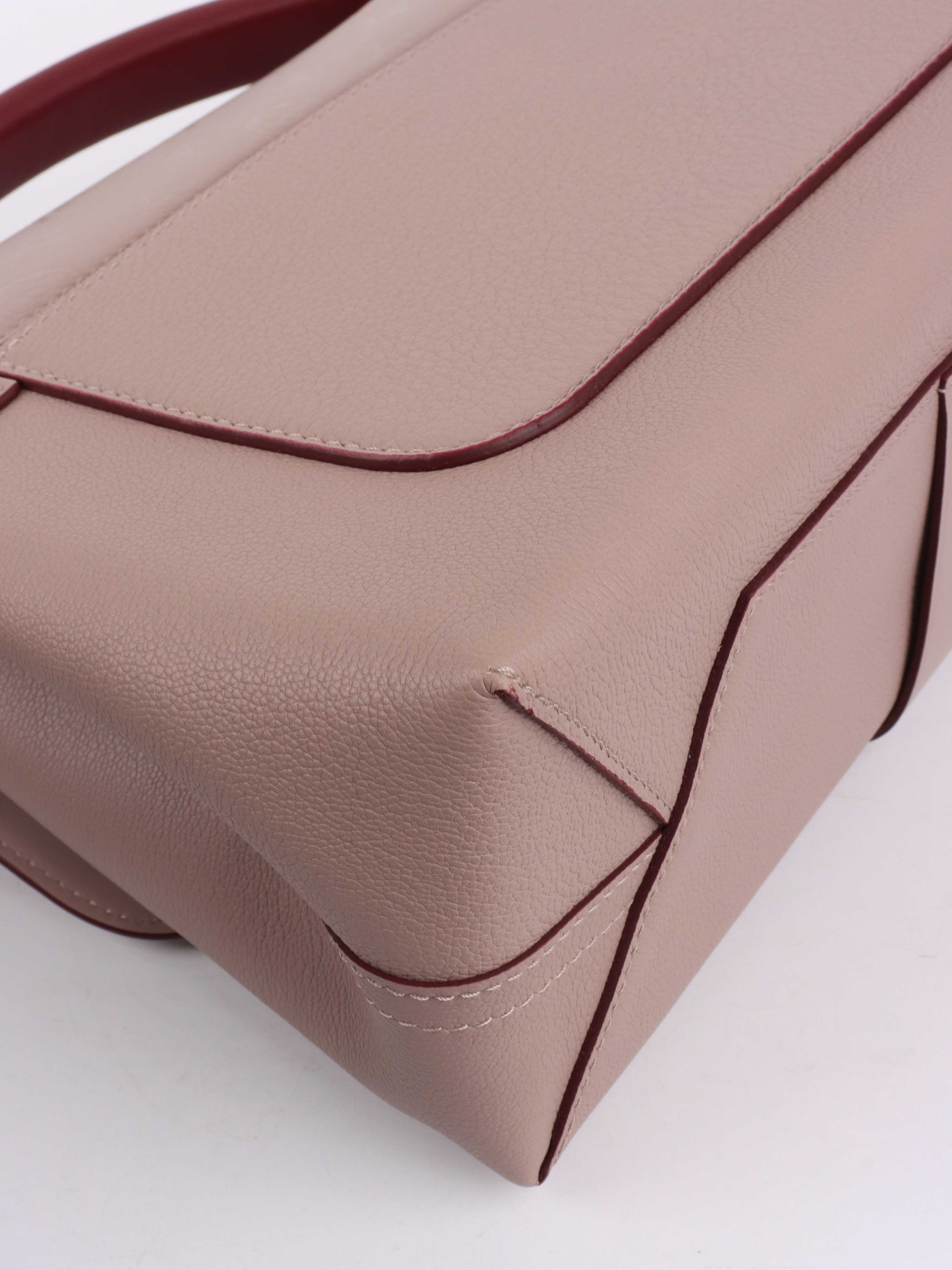 Louis Vuitton Taupe & Red Very One Handle Bag.