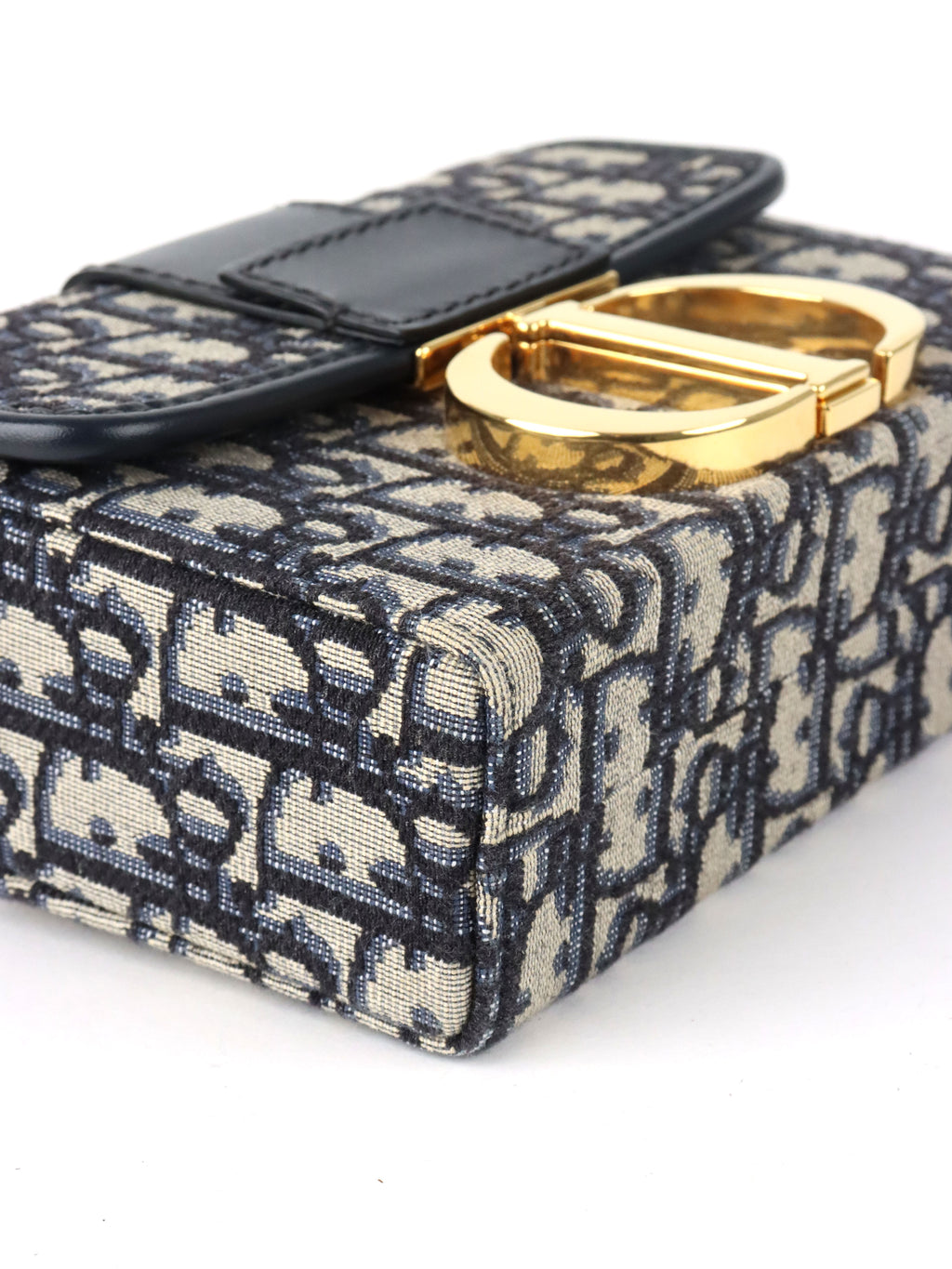 Dior 30 Montaigne Navy Oblique Box Bag