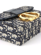 Dior 30 Montaigne Navy Oblique Box Bag