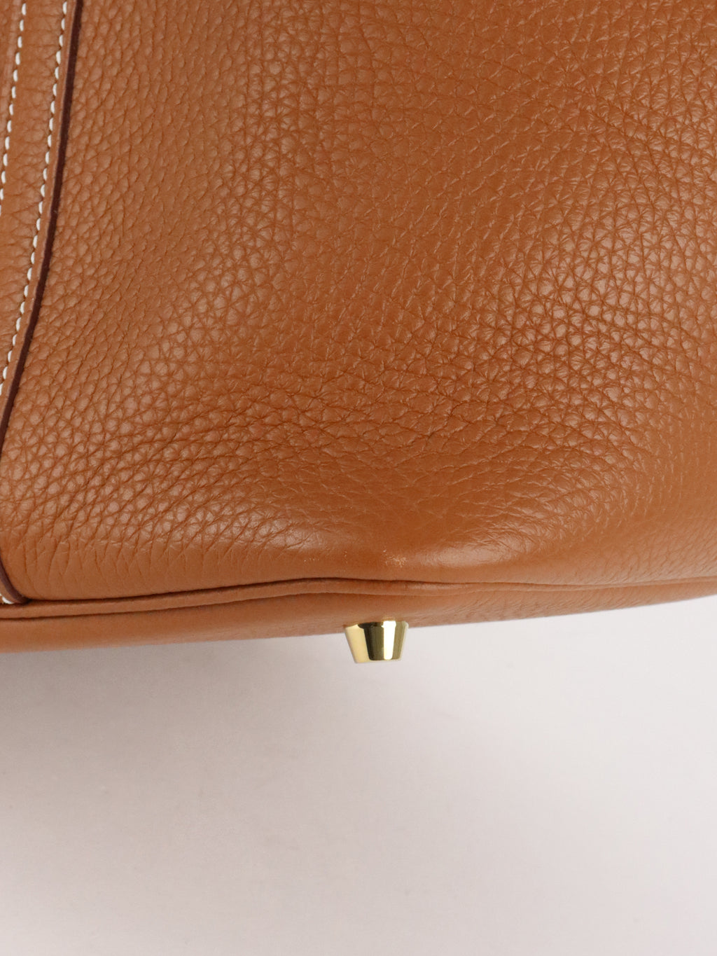 Hermes Picotin 22 Gold Taurillon Clemence Stamp U GHW