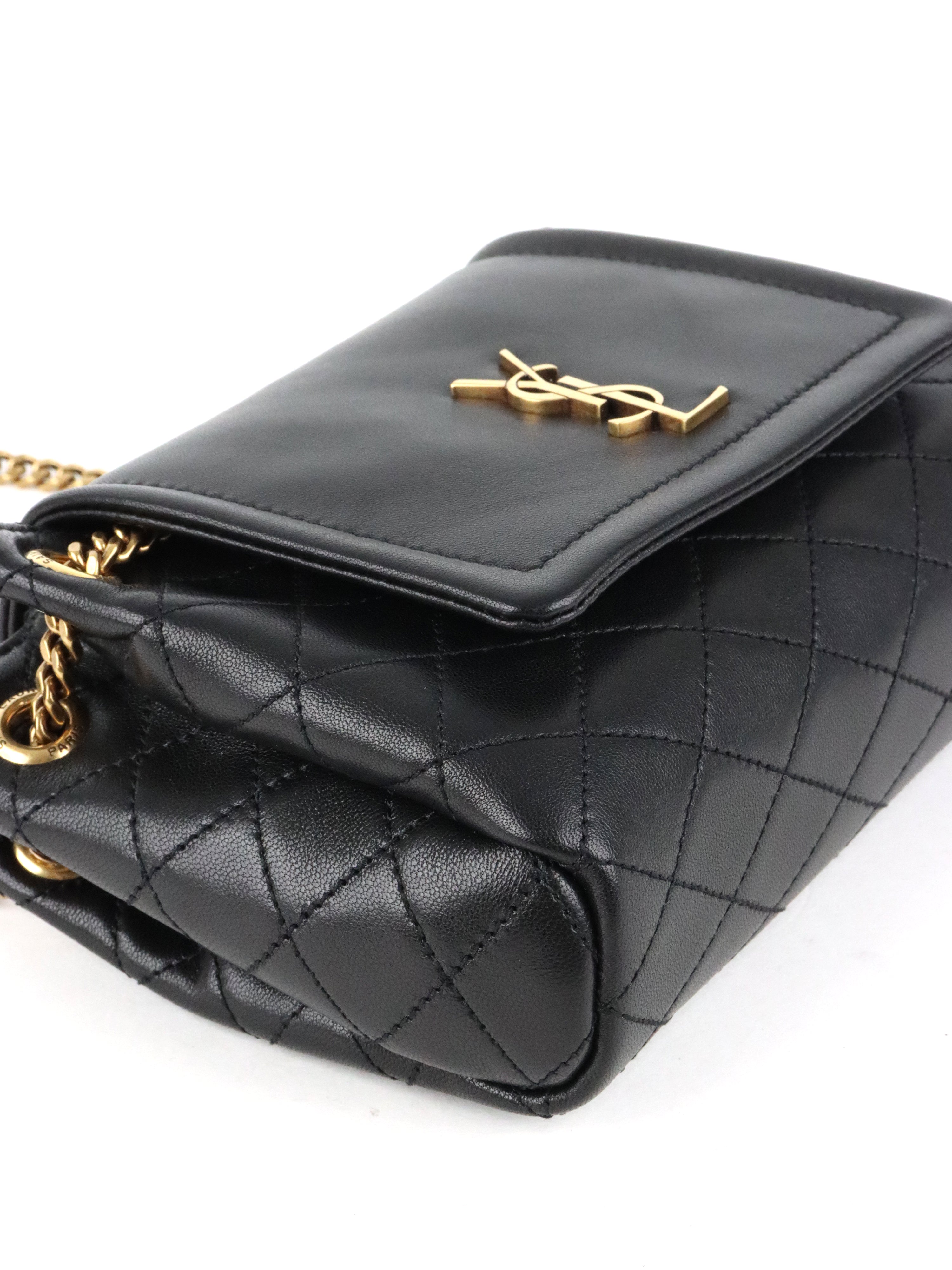 Saint Laurent Black Mini Nolita Shoulder Bag