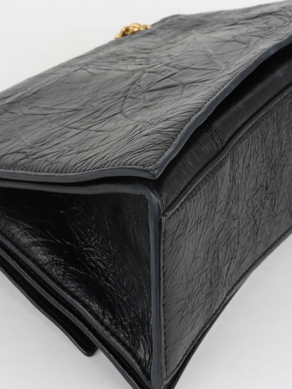 Balenciaga Medium Crush Chain Strap Shoulder Bag.