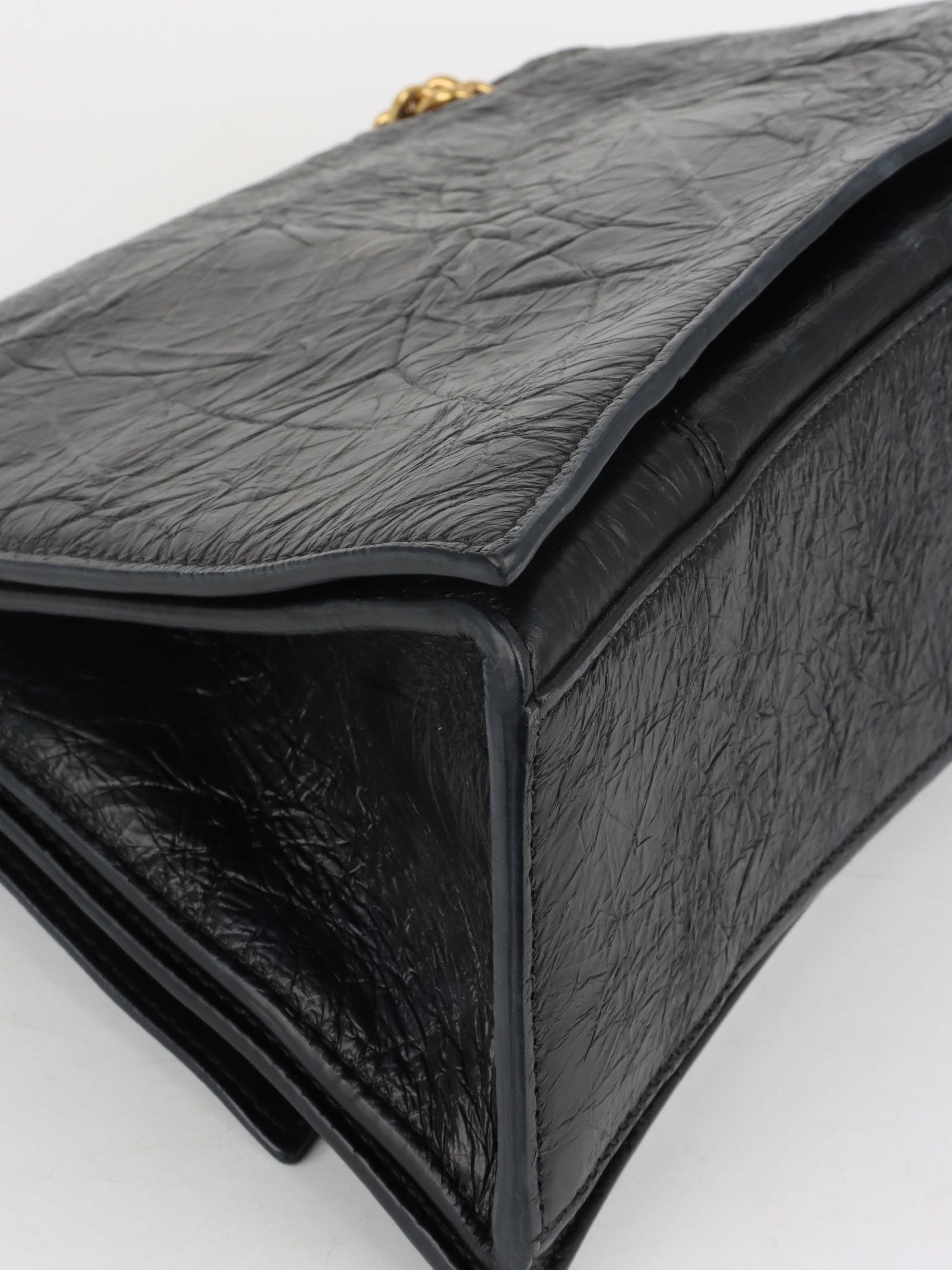 Balenciaga Medium Crush Chain Strap Shoulder Bag.