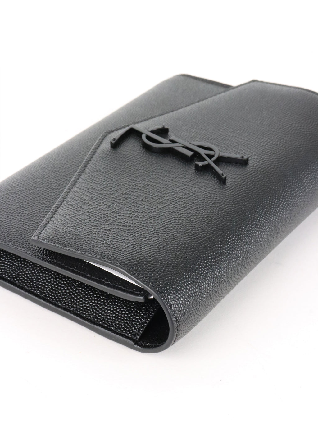 Saint Laurent Black Uptown Chain Wallet.