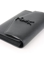 Saint Laurent Black Uptown Chain Wallet.