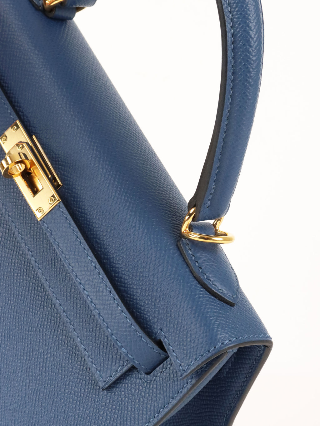 Hermes S4 Deep Blue Kelly 25 Epsom leather GHW Stamp D