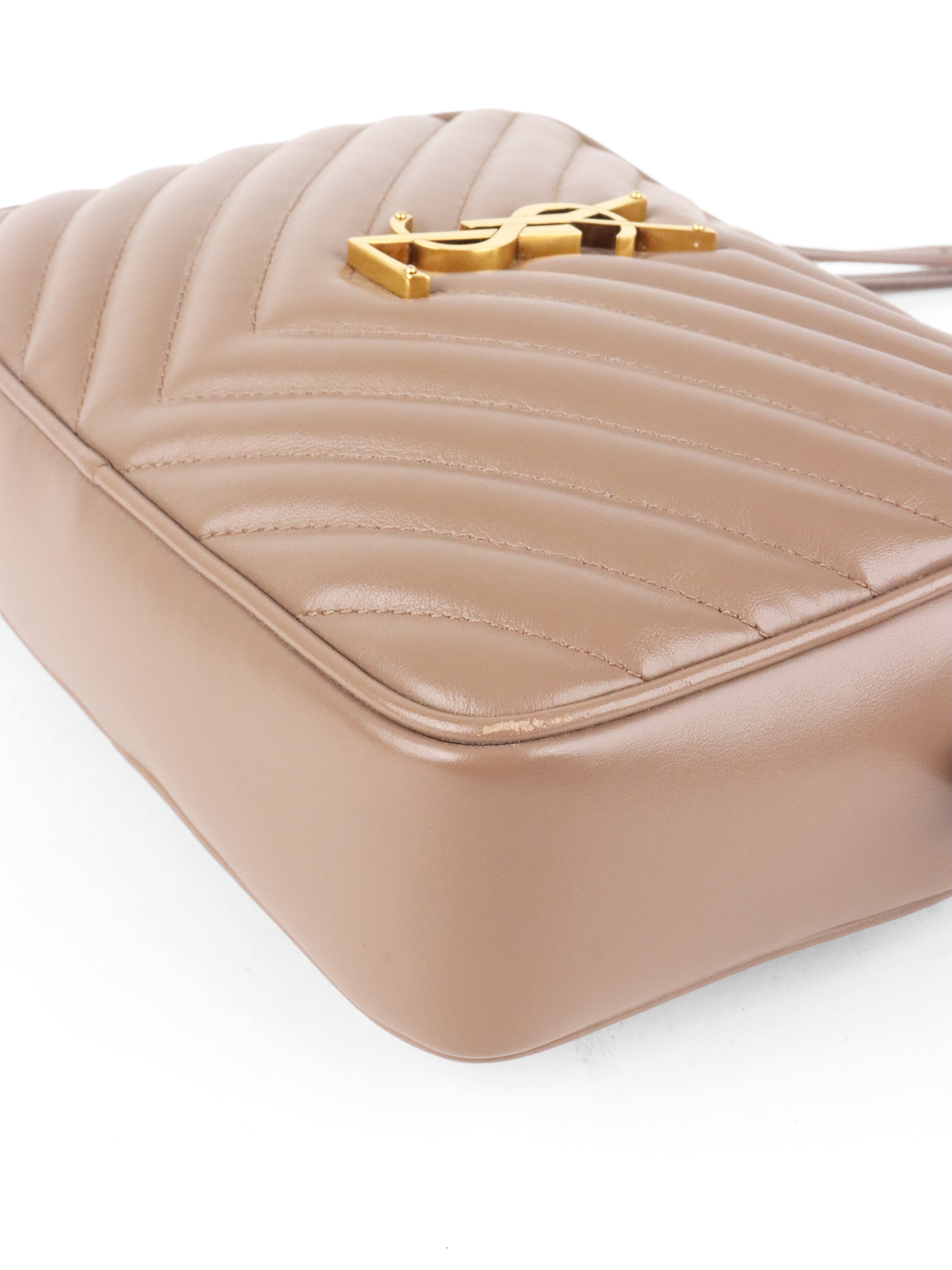 Saint Laurent Dark Beige Lou Camera Bag