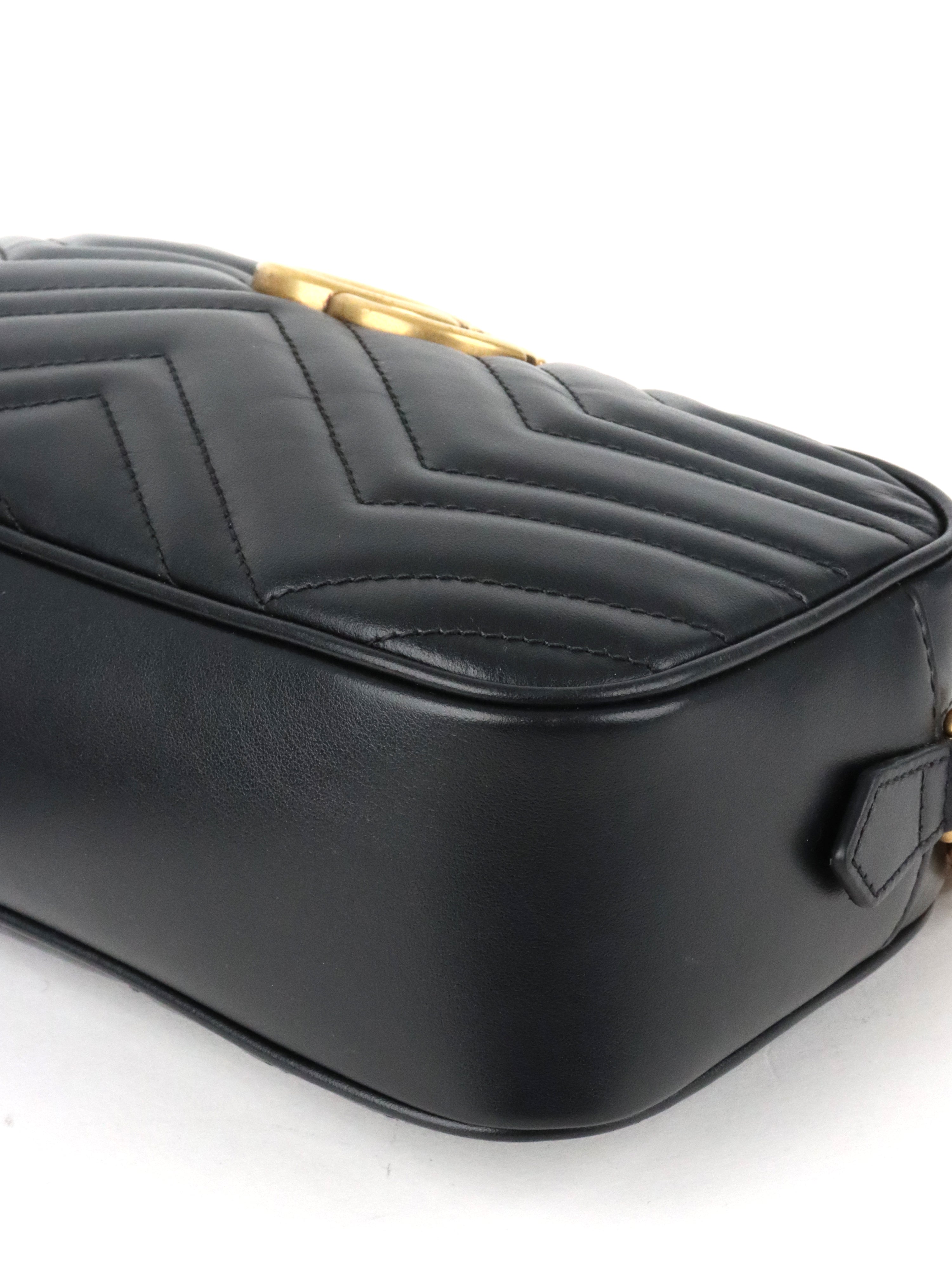 Gucci Black Marmont Camera Bag Small