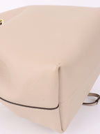 Louis Vuitton Beige Lockme Bucket Bag.