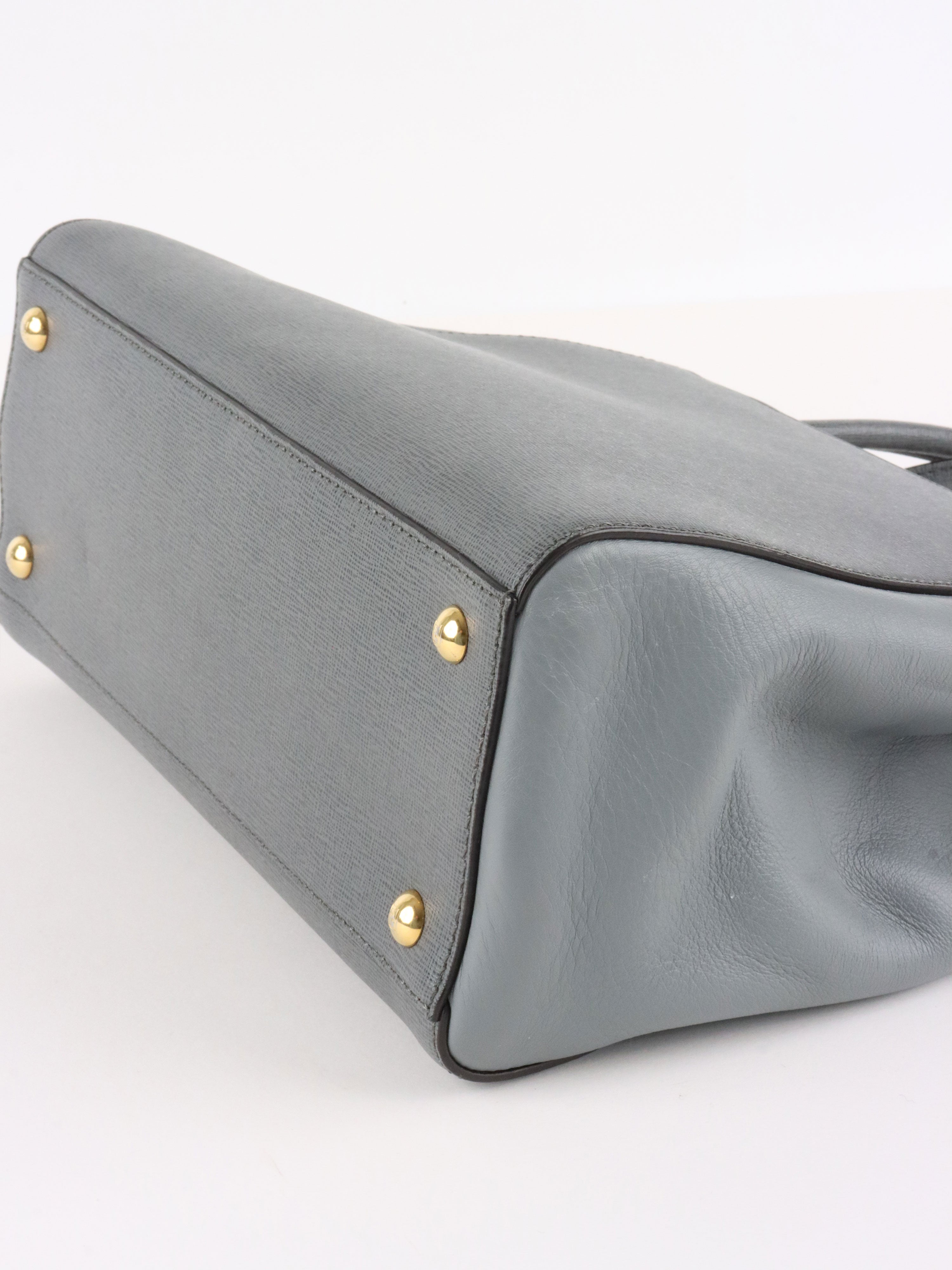 Fendi Small Grey Two Jours Bag