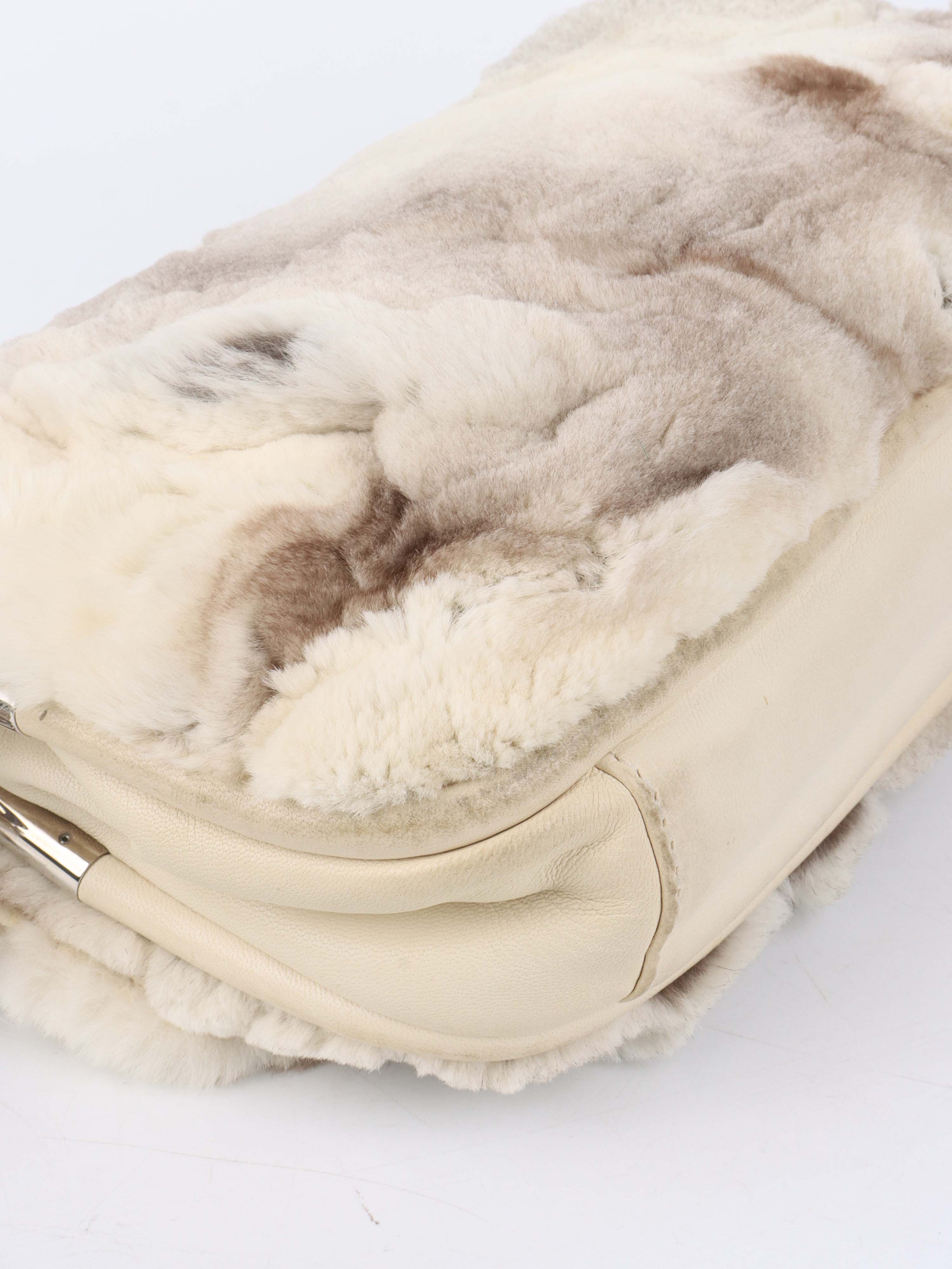 Chanel Vintage Rabbit Fur Classic Flap SHW