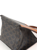 Celine Small Miel Triomphe Canvas Cube Bag