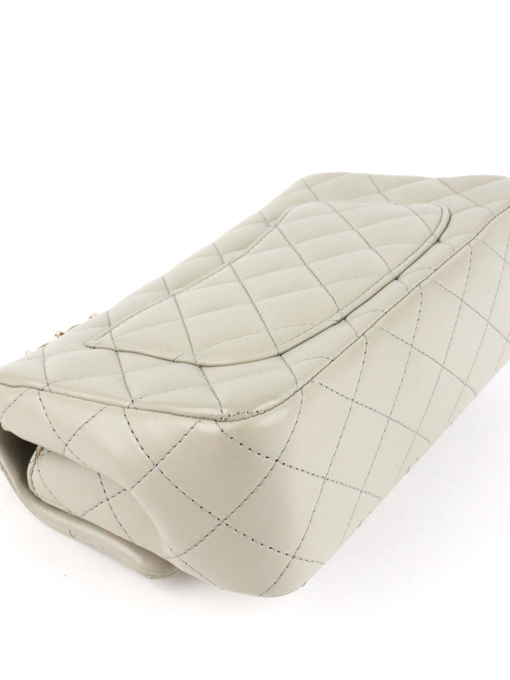 Chanel Light Grey Mini Classic Flap Bag