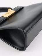 Tory Burch Black Mini Lee Radziwill Top Handle Bag GHW