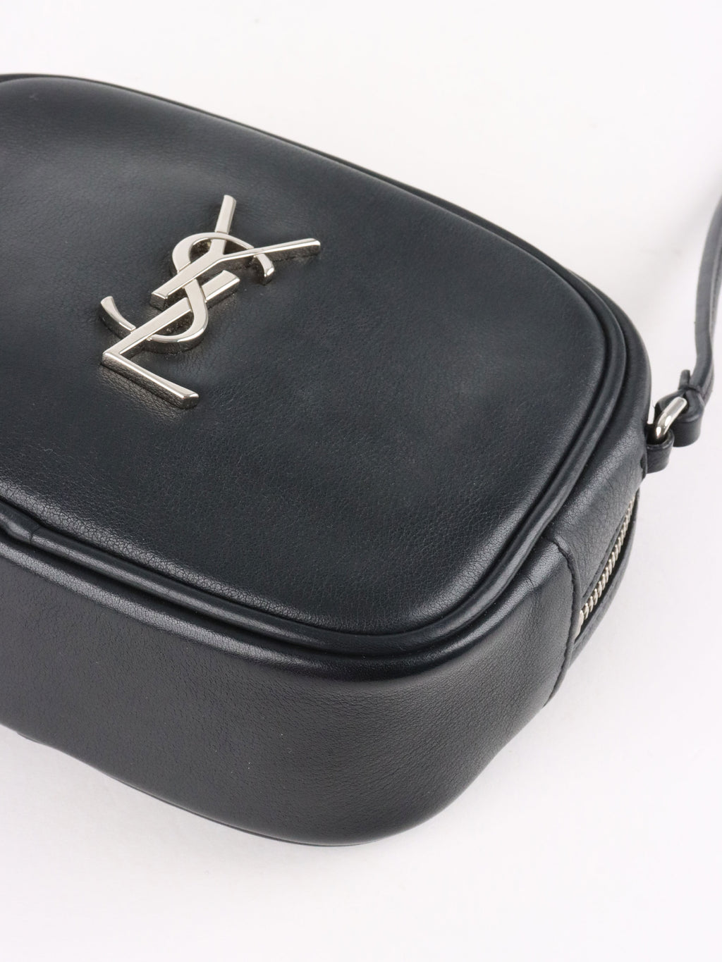 Saint Laurent Black Mini Blogger Tassel Crossbody Bag