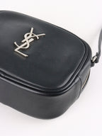 Saint Laurent Black Mini Blogger Tassel Crossbody Bag
