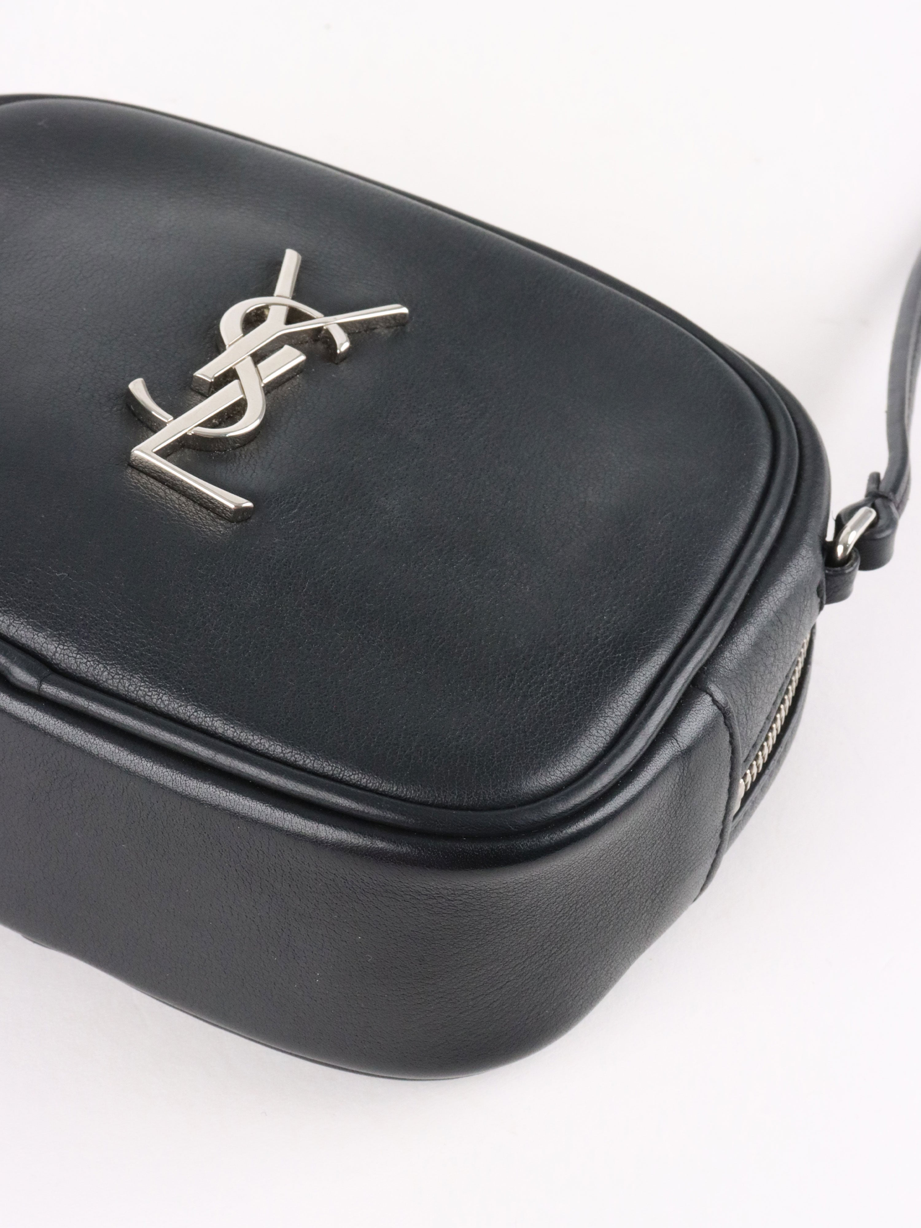 Saint Laurent Black Mini Blogger Tassel Crossbody Bag