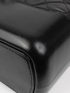 Chanel Black Gabrielle Top Handle Top Gold And Silver