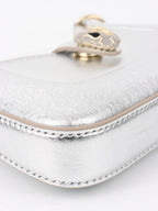 Bvlgari Metallic Silver mini Serpenti Shoulder Bag.