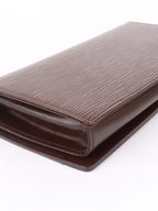 Louis Vuitton Brown Epi Leather Honfleur Clutch.
