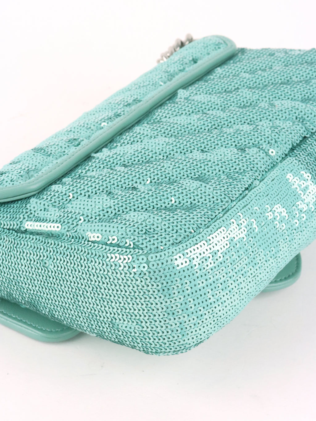 Gucci Mini Marmont Mint Green Sequin Shoulder Bag