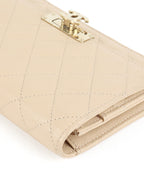 Chanel Beige Double CC Wallet on Chain LGHW