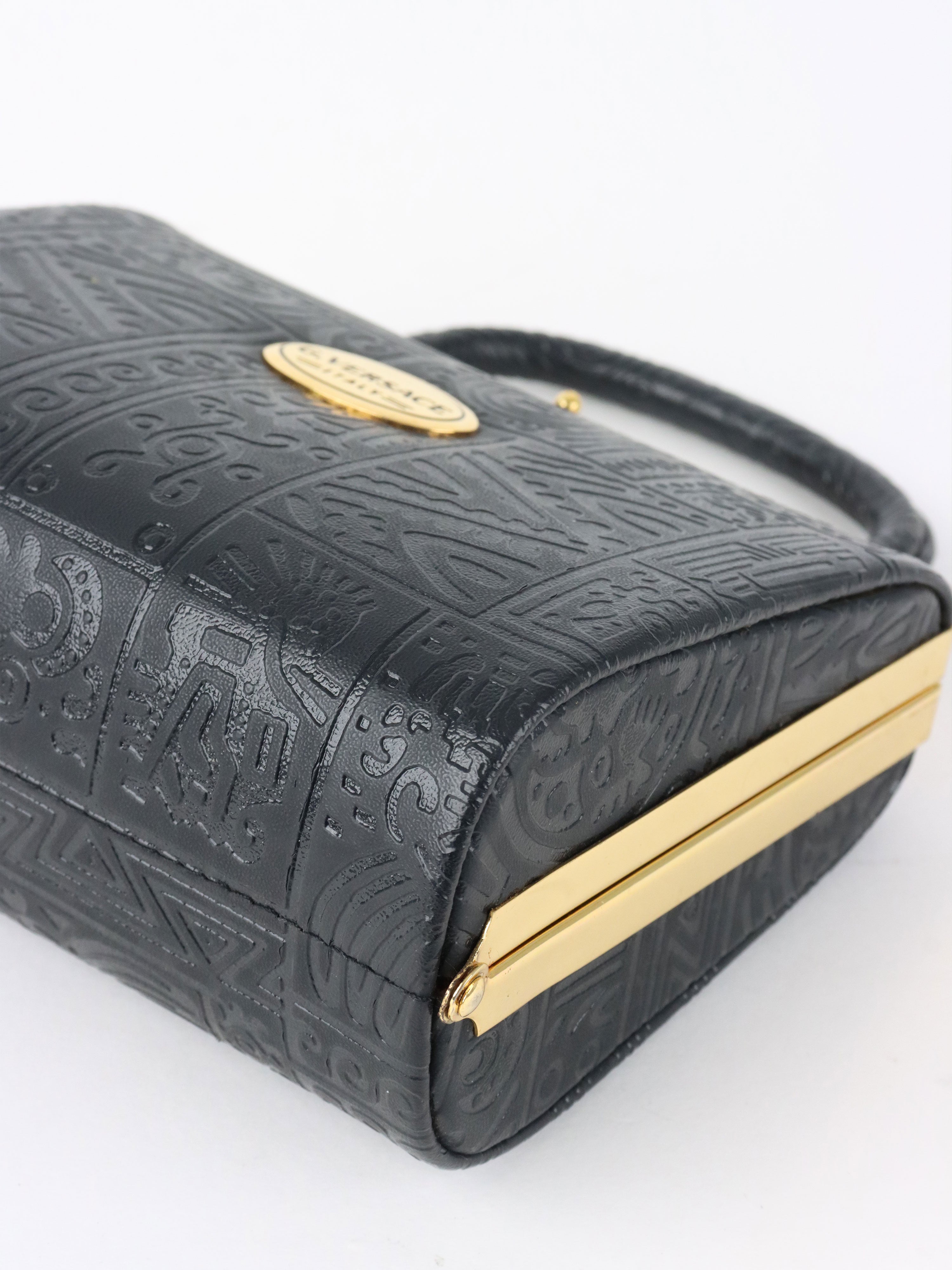 Gianni Versace Black Clutch Bag