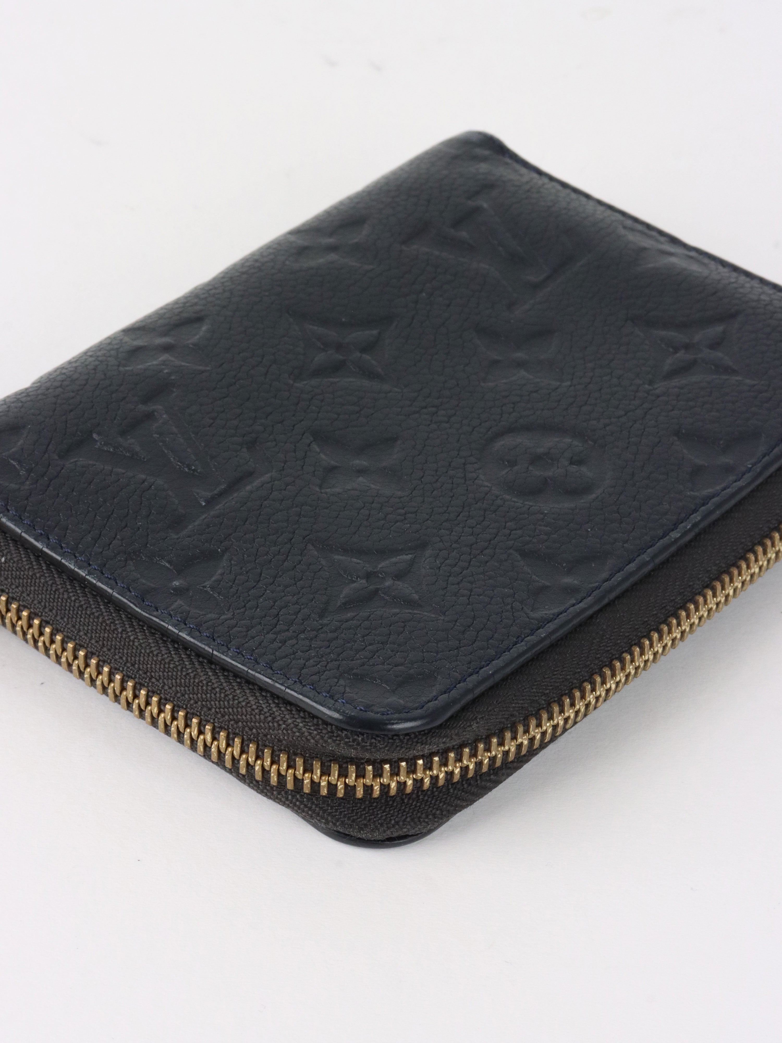 Louis Vuitton Black Empreinte Zippy Coin Wallet