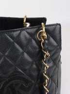 Chanel Vintage Black Petite Caviar Timeless Tote.