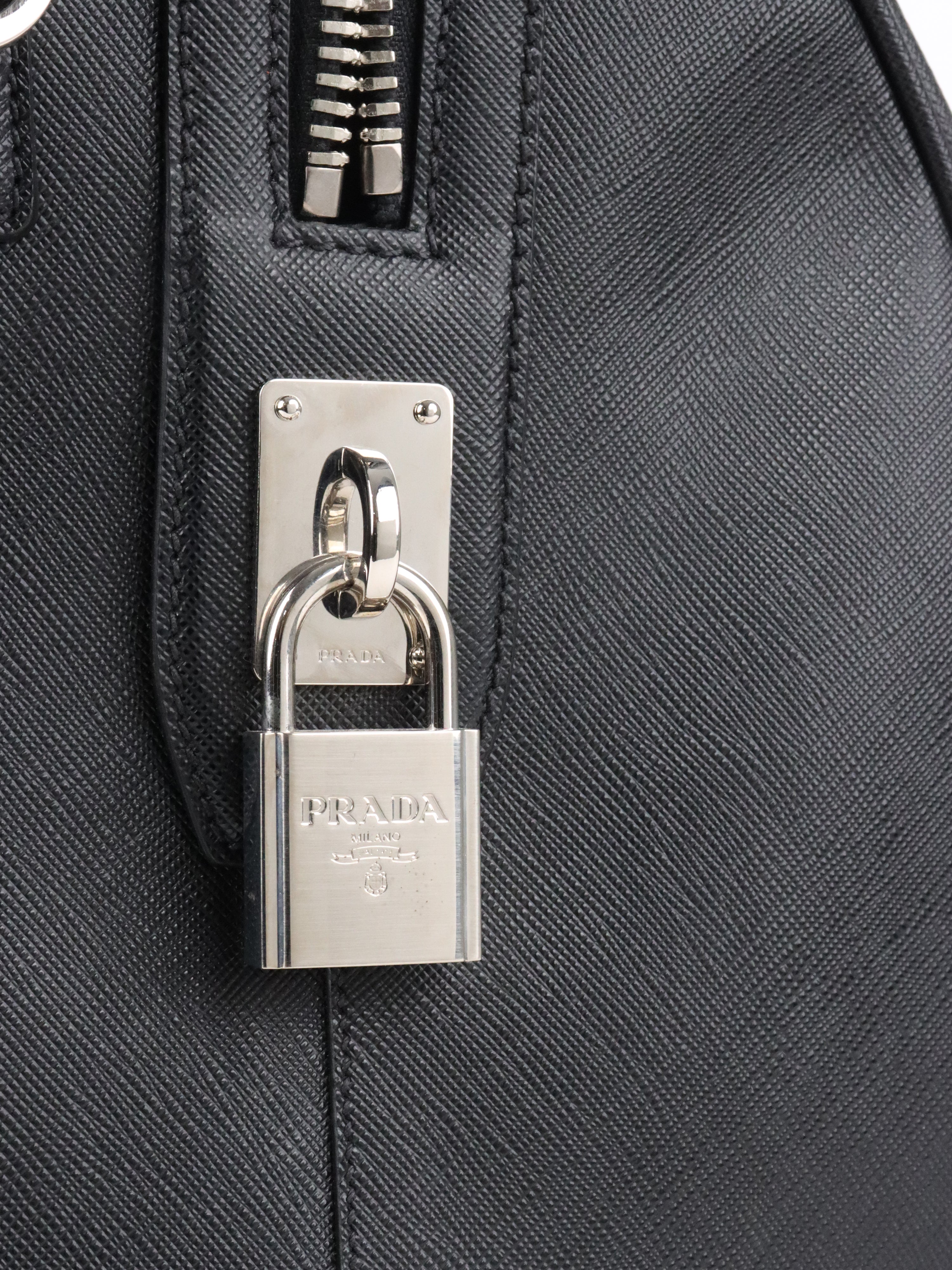 Prada Black Saffiano Travel Bag