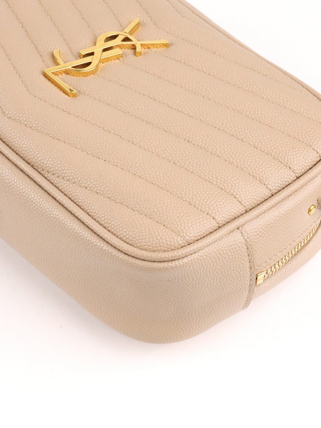 Saint Laurent Dark Beige Loulou Mini Shoulder Bag