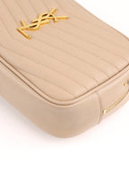 Saint Laurent Dark Beige Loulou Mini Shoulder Bag