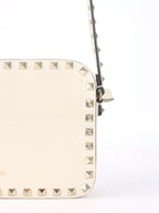 Valentino White Rockstuds Camera Bag