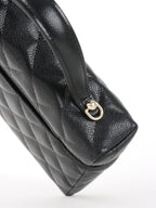 Chanel Black Caviar Classic Vanity With Chain