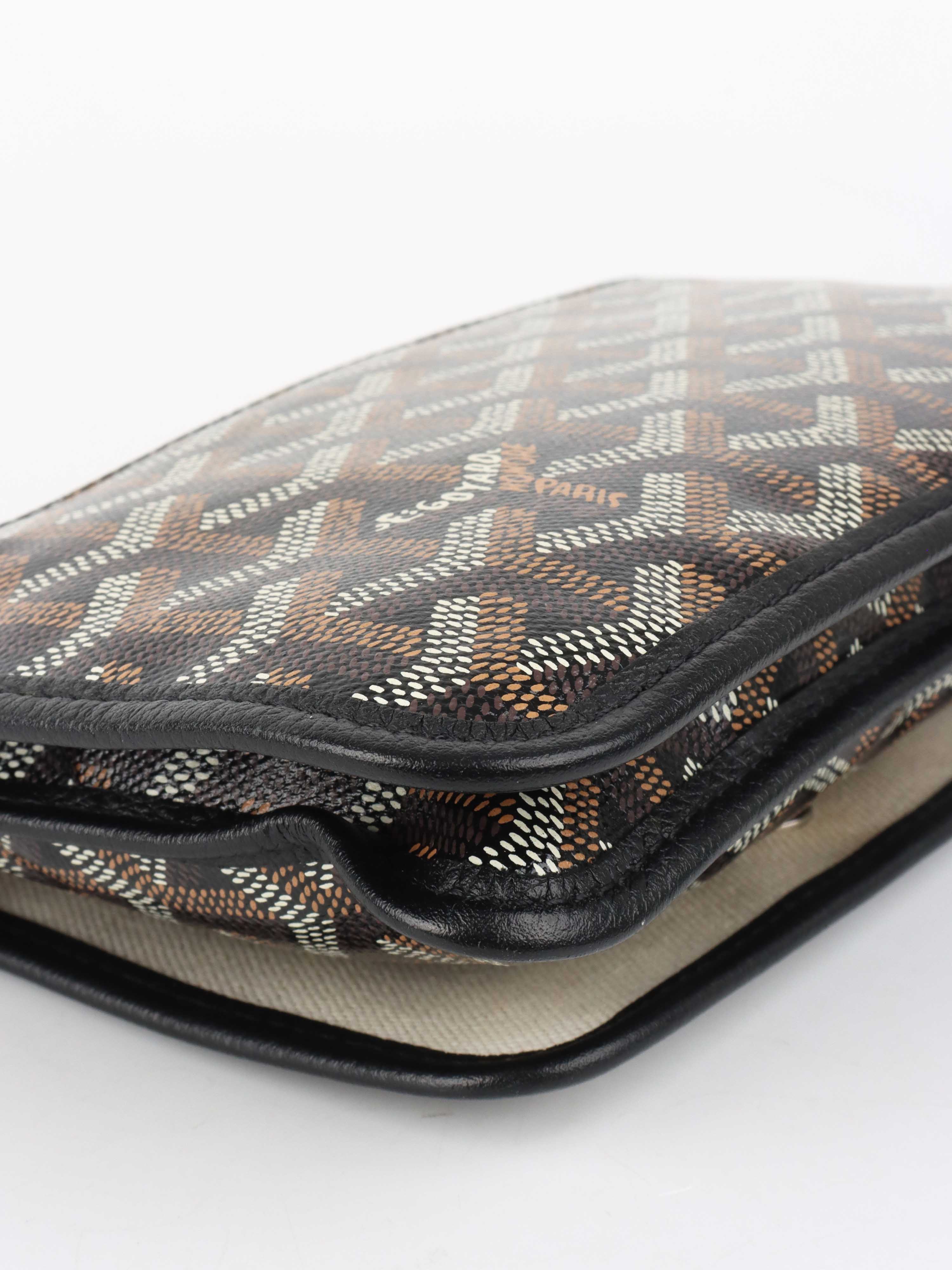 Goyard Black Plumet Pocket Wallet.
