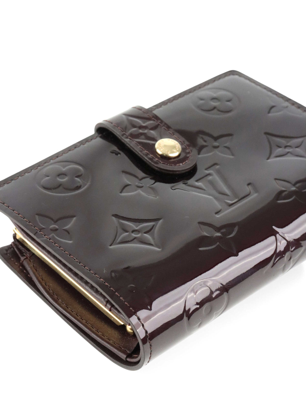 Louis Vuitton Amarante Monogram Vernis Bifold Wallet